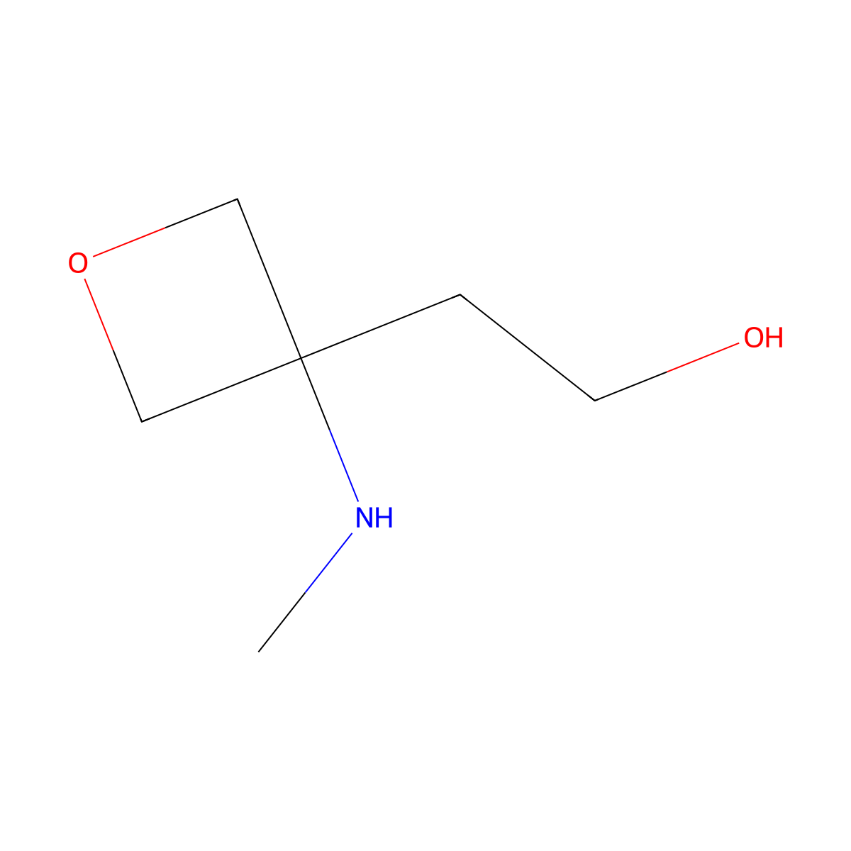 2-[3-(Methylamino)oxetan-3-YL]ethanol molecular structure, CAS 1784390-24-4