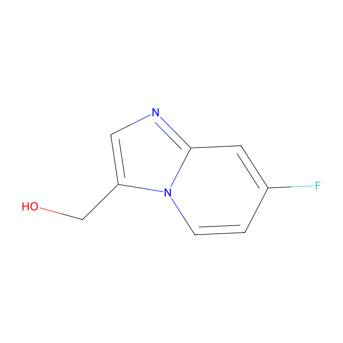 (7-Fluoroimidazo[1,2-a]pyridin-3-yl)methanol molecular structure, CAS 1784397-48-3