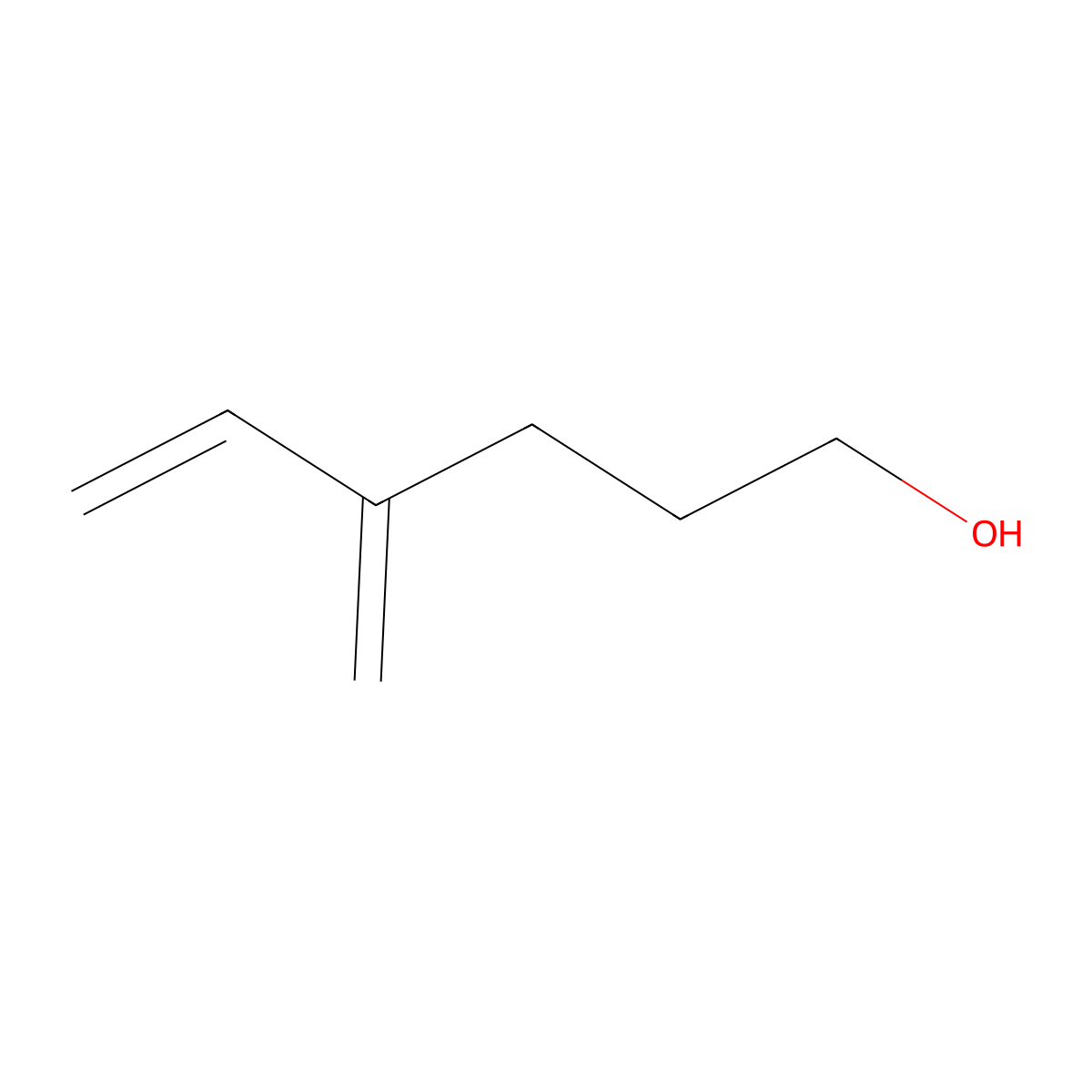 4-Methylenehex-5-en-1-ol molecular structure, CAS 17844-23-4