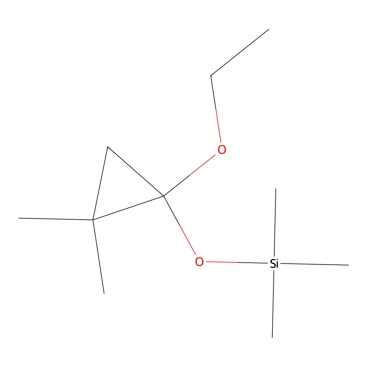 (1-Ethoxy-2,2-dimethylcyclopropoxy)trimethylsilane molecular structure, CAS 178440-22-7
