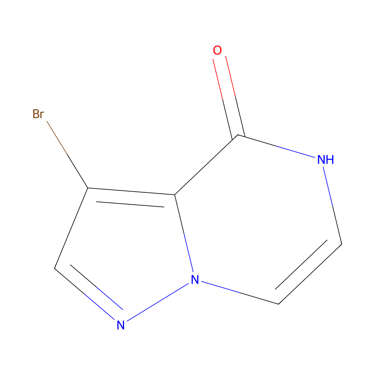 3-bromo-4H,5H-pyrazolo(1,5-a)pyrazin-4-one molecular structure, CAS 1784412-18-5