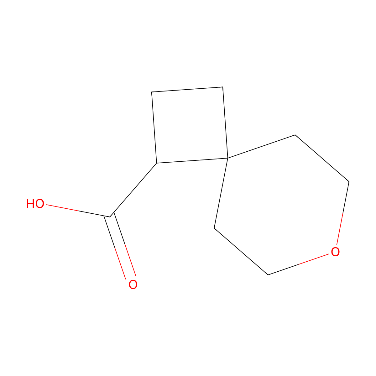 7-Oxaspiro[3.5]nonane-1-carboxylic acid molecular structure, CAS 1784418-25-2