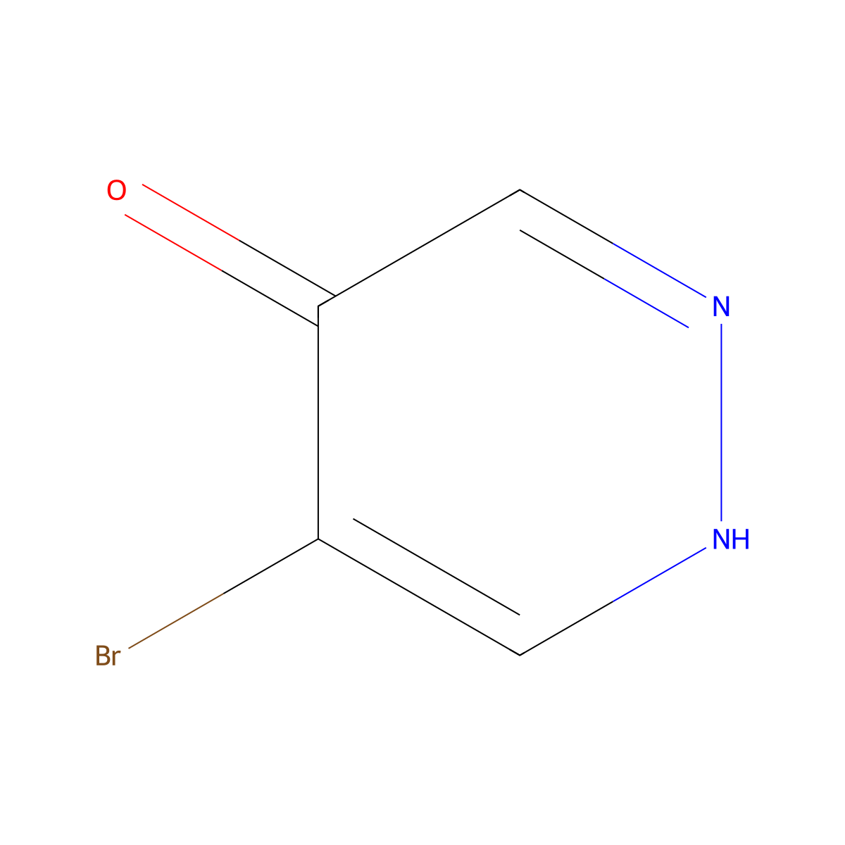 5-Bromopyridazin-4-ol molecular structure, CAS 1784428-43-8