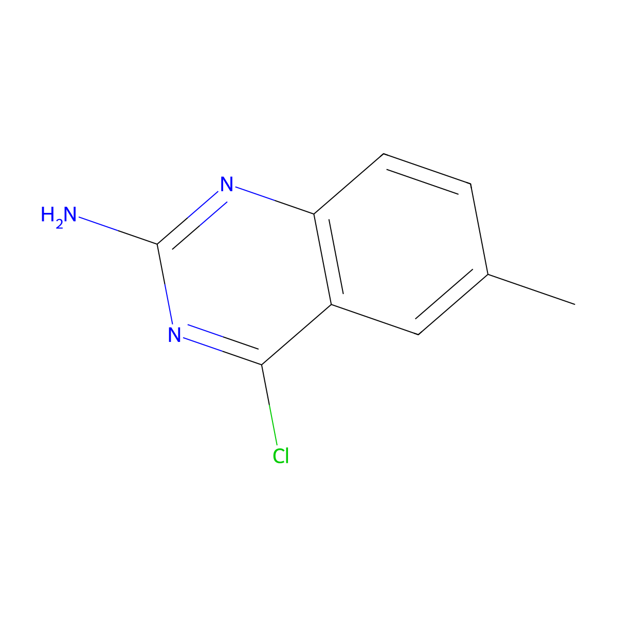 4-Chloro-6-methylquinazolin-2-amine molecular structure, CAS 1784429-34-0