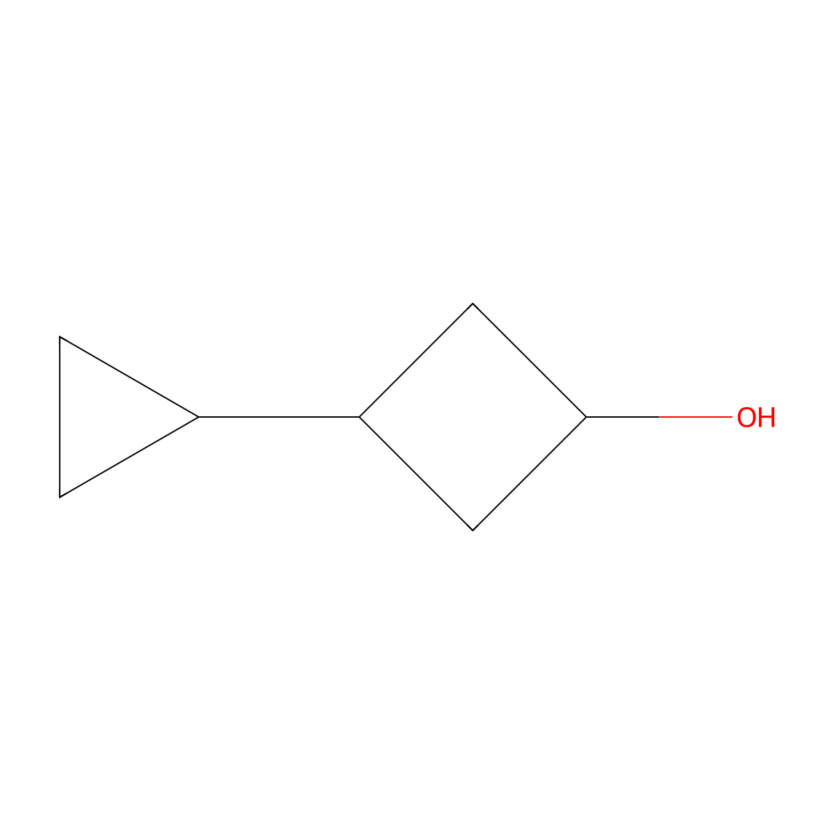 3-Cyclopropylcyclobutan-1-ol molecular structure, CAS 1784443-90-8
