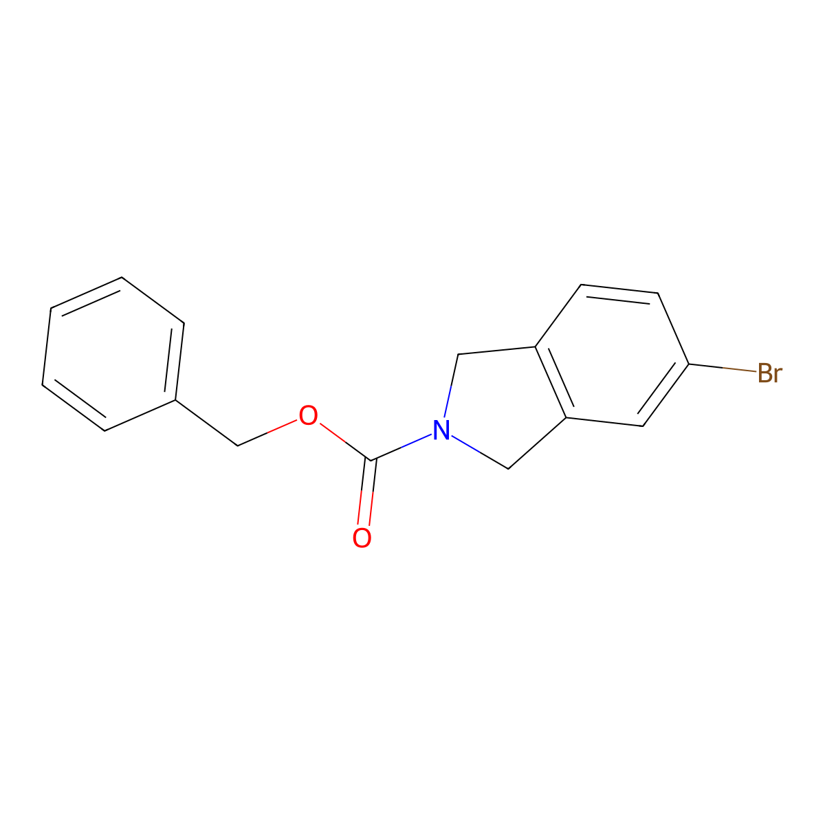 Benzyl 5-bromoisoindoline-2-carboxylate molecular structure, CAS 178445-27-7