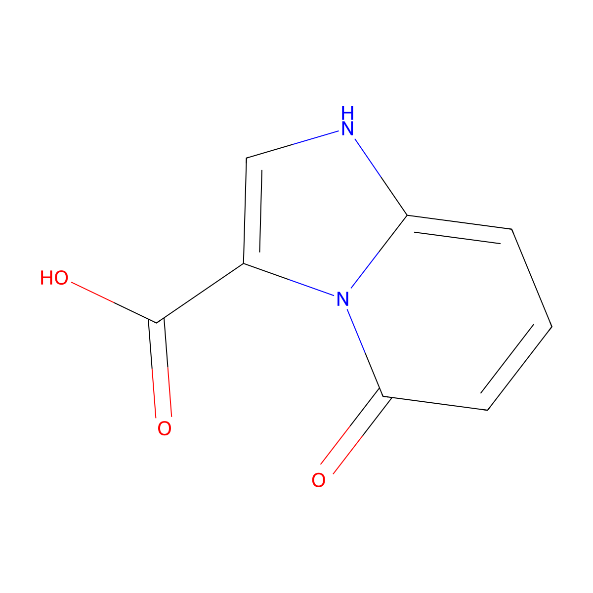 5-Hydroxyimidazo[1,2-a]pyridine-3-carboxylic acid molecular structure, CAS 1784451-74-6