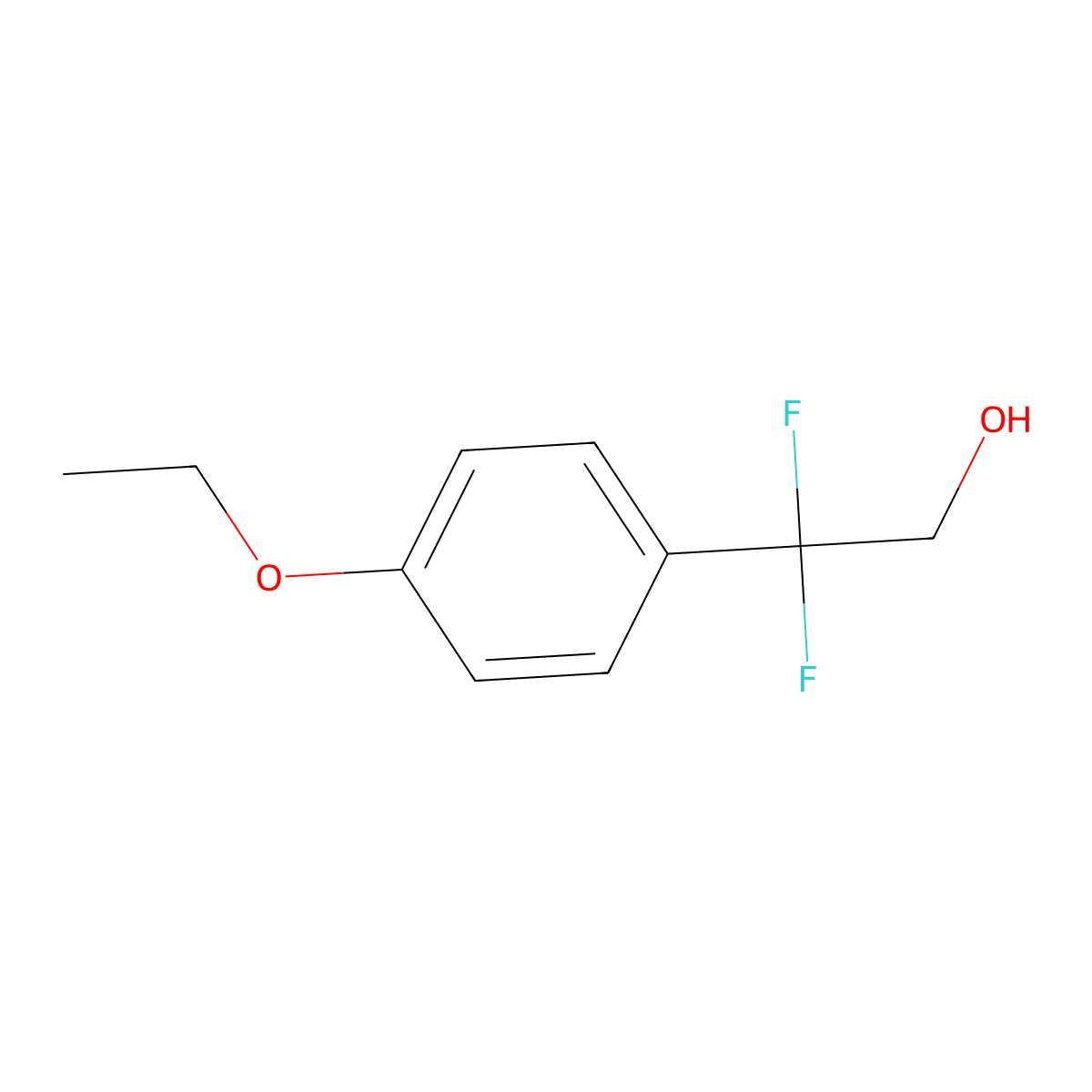 2-(4-Ethoxyphenyl)-2,2-difluoroethan-1-ol molecular structure, CAS 1784467-79-3
