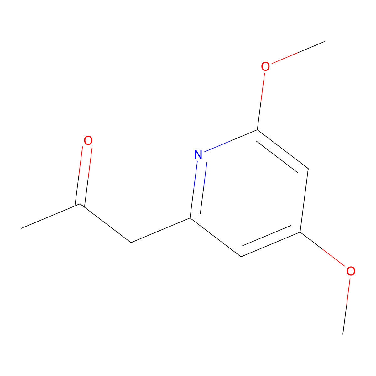 1-(4,6-Dimethoxypyridin-2-yl)propan-2-one molecular structure, CAS 1784469-69-7