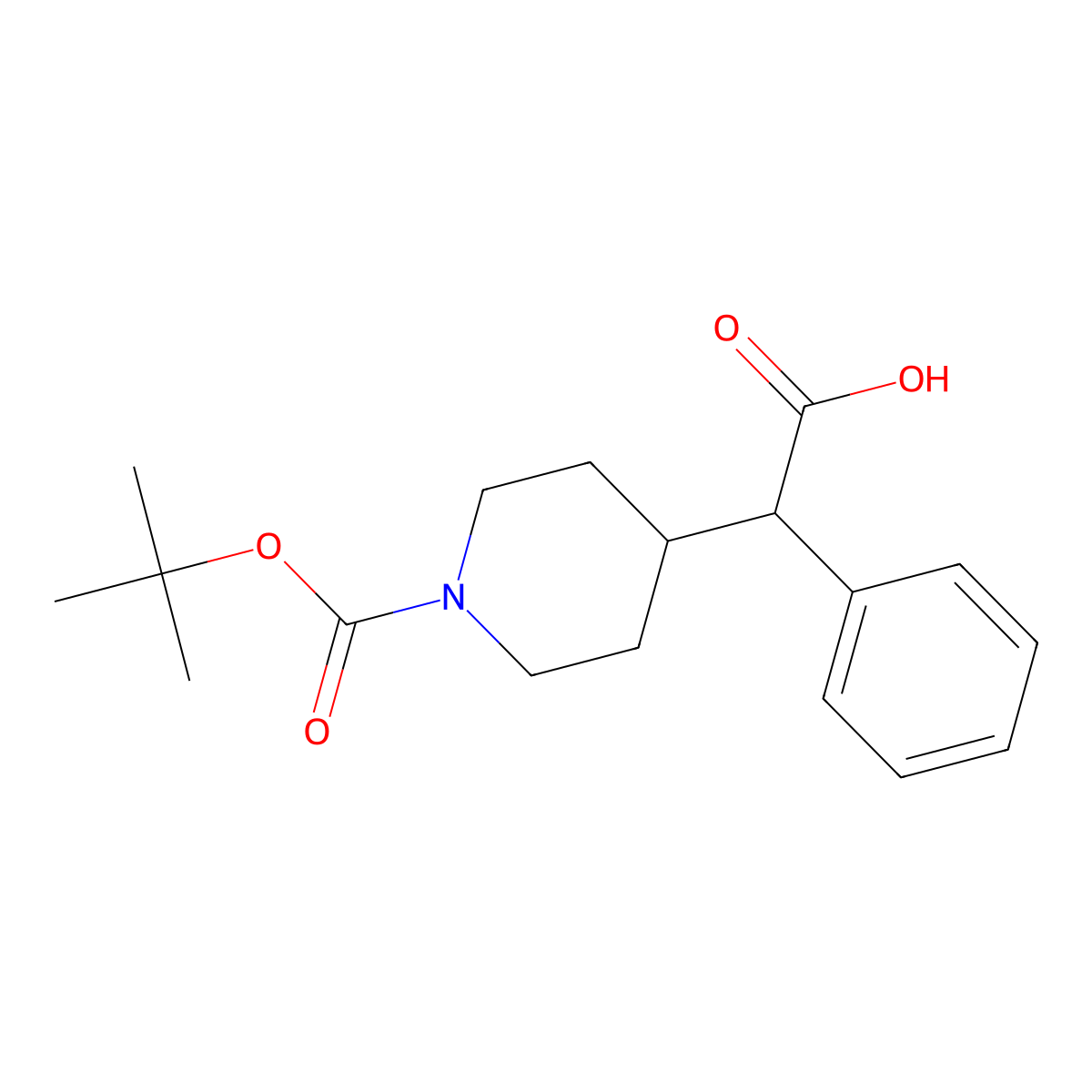 4-(Carboxy-benzyl)-piperidine-1-carboxylic acid tert-butyl ester molecular structure, CAS 1784486-49-2