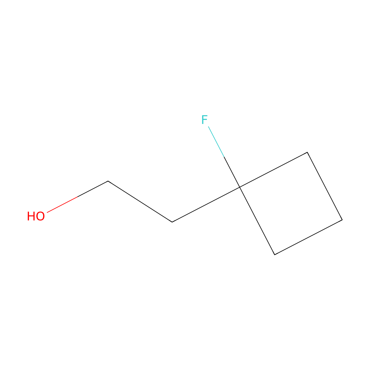 2-(1-Fluorocyclobutyl)ethan-1-ol molecular structure, CAS 1784487-27-9