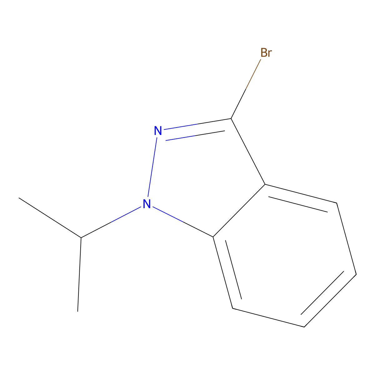 3-Bromo-1-isopropyl-1H-indazole molecular structure, CAS 1784489-02-6