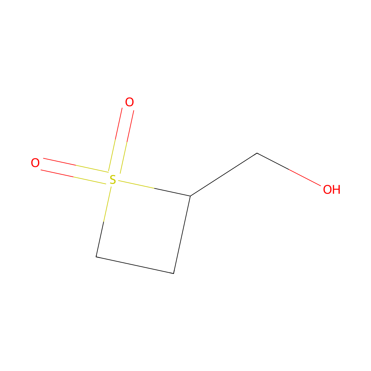 2-(Hydroxymethyl)-1lambda6-thietane-1,1-dione molecular structure, CAS 1784489-16-2