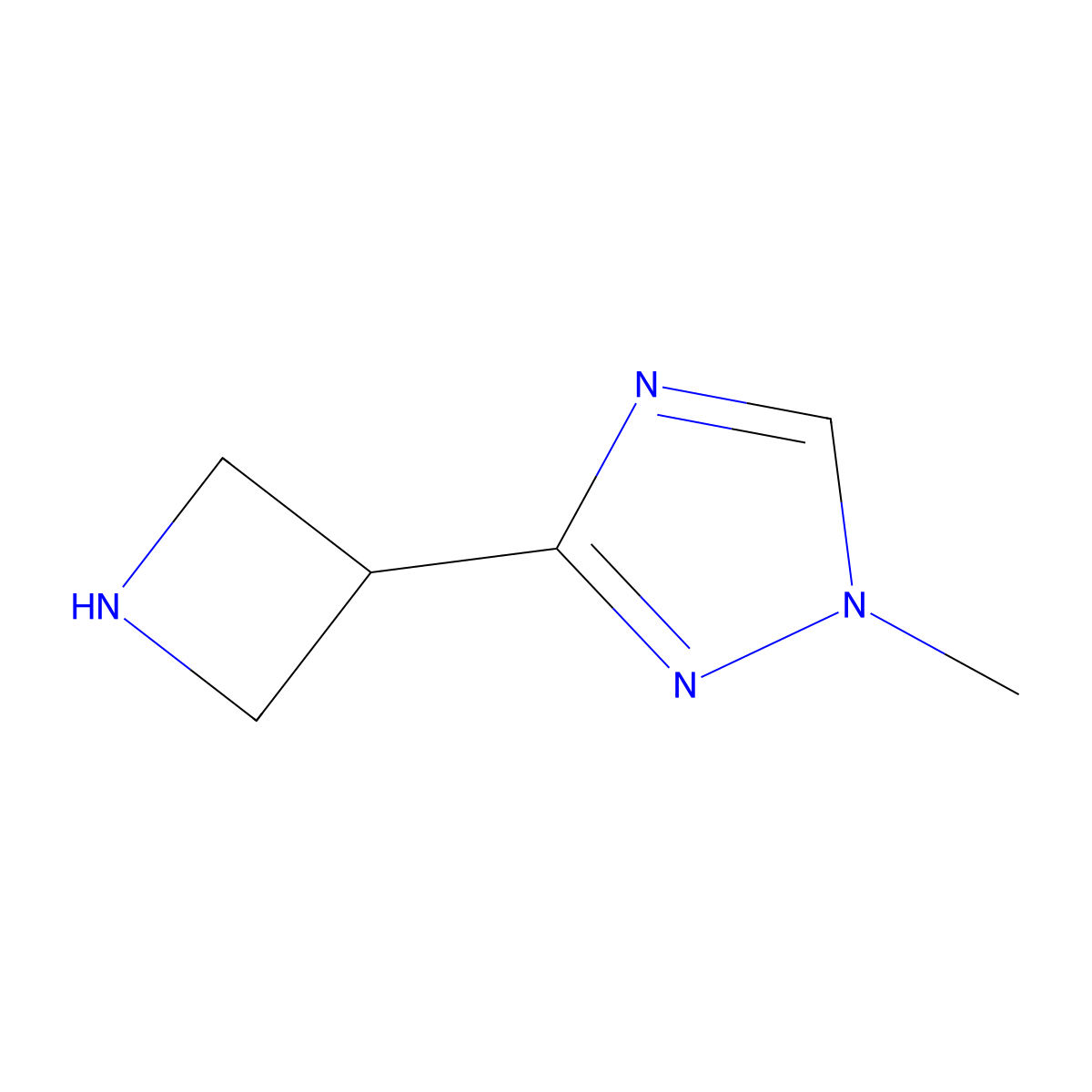 3-(Azetidin-3-yl)-1-methyl-1H-1,2,4-triazole molecular structure, CAS 1784501-48-9