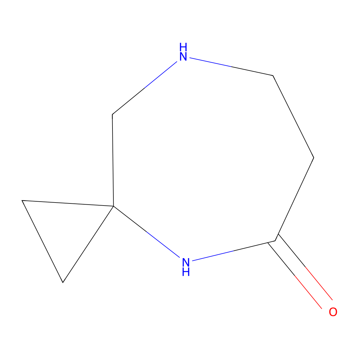 4,8-Diazaspiro[2.6]nonan-5-one molecular structure, CAS 1784502-31-3