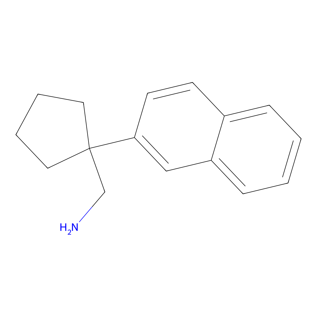 1-(2-Naphthyl)cyclopentanemethanamine molecular structure, CAS 1784503-95-2