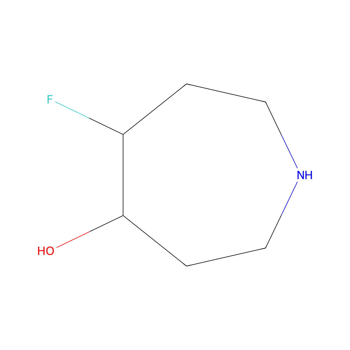 5-Fluoroazepan-4-ol molecular structure, CAS 1784505-07-2