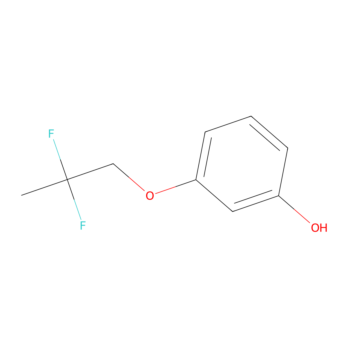 3-(2,2-Difluoropropoxy)phenol molecular structure, CAS 1784517-80-1