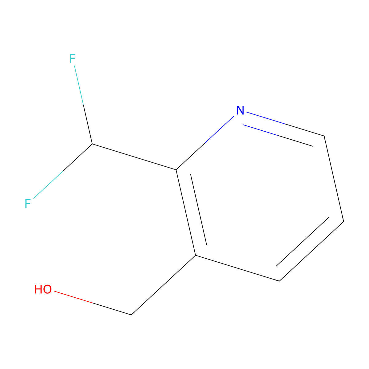 (2-(Difluoromethyl)pyridin-3-yl)methanol molecular structure, CAS 1784521-24-9