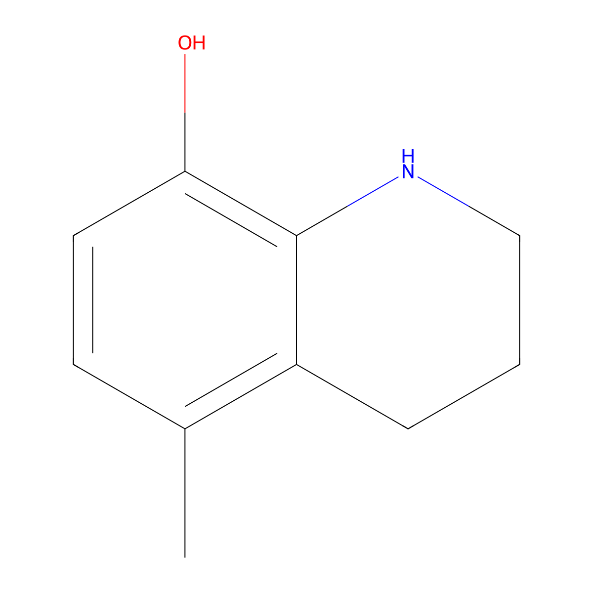 5-Methyl-1,2,3,4-tetrahydroquinolin-8-ol molecular structure, CAS 1784535-52-9