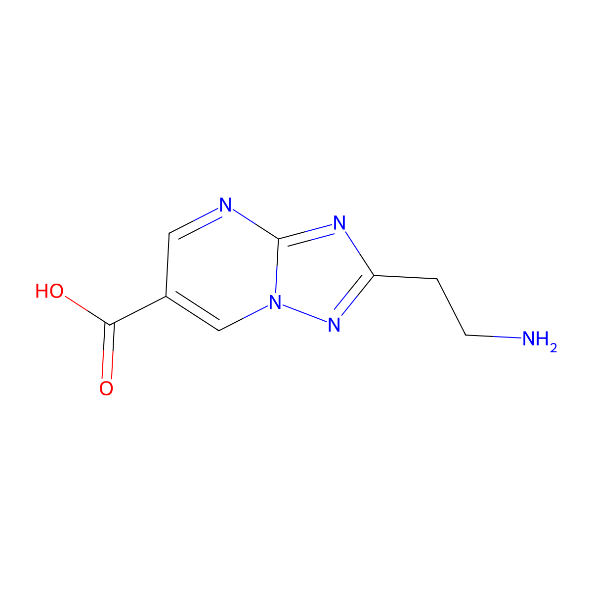 2-(2-Aminoethyl)-[1,2,4]triazolo[1,5-a]pyrimidine-6-carboxylic acid molecular structure, CAS 1784539-52-1