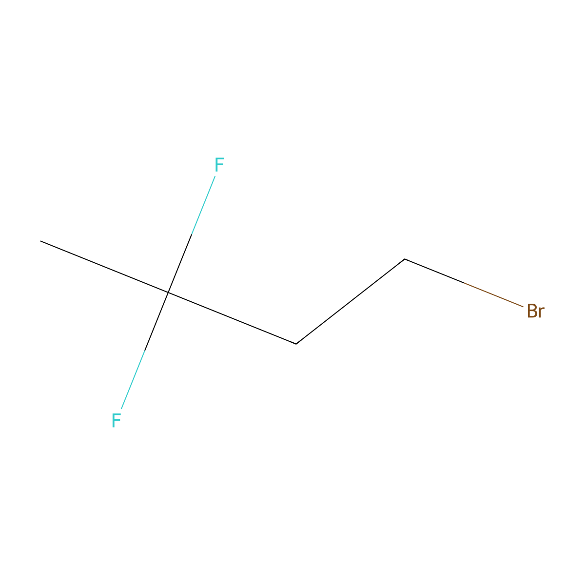 1-Bromo-3,3-difluorobutane molecular structure, CAS 1784544-27-9