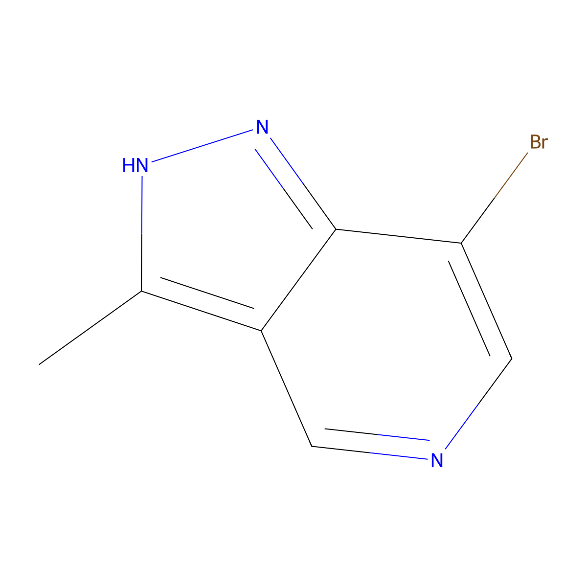 7-Bromo-3-methyl-1H-pyrazolo[4,3-c]pyridine molecular structure, CAS 1784570-97-3