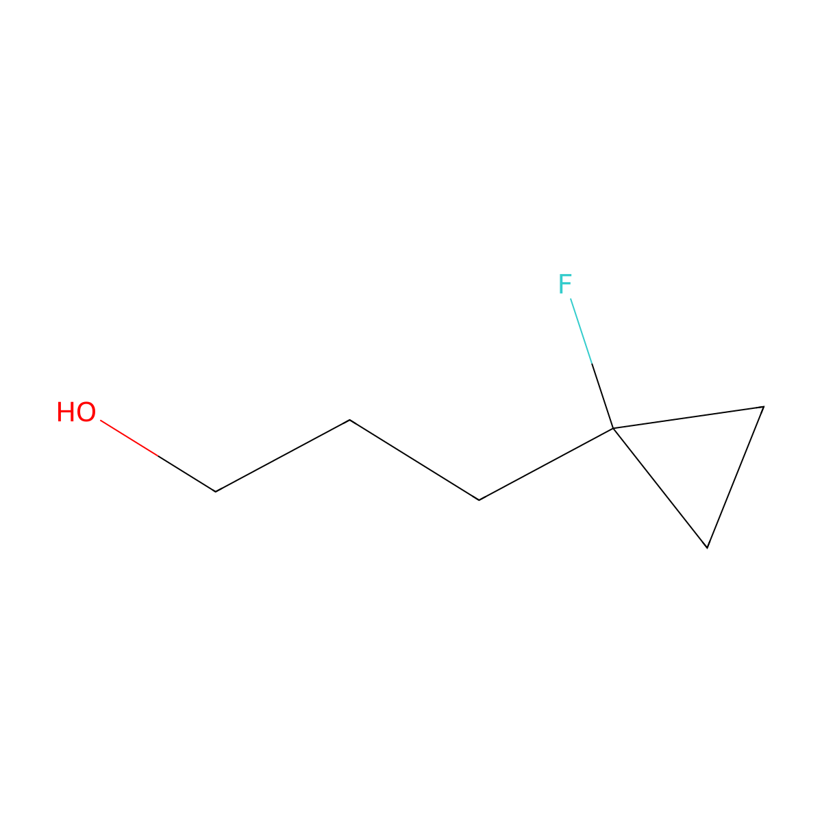 3-(1-Fluorocyclopropyl)propan-1-ol molecular structure, CAS 1784577-38-3