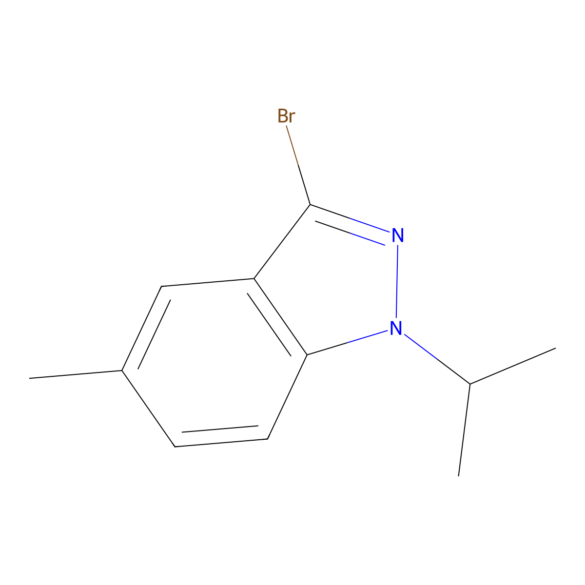 3-Bromo-5-methyl-1-(1-methylethyl)-1H-indazole molecular structure, CAS 1784582-31-5