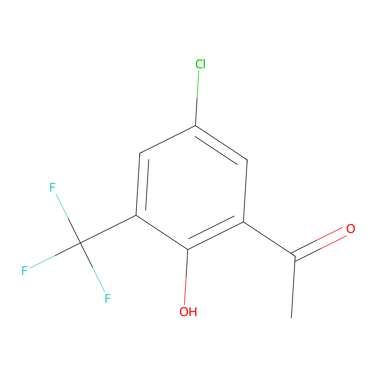 5'-Chloro-2'-hydroxy-3'-(trifluoromethyl)acetophenone molecular structure, CAS 1784586-95-3