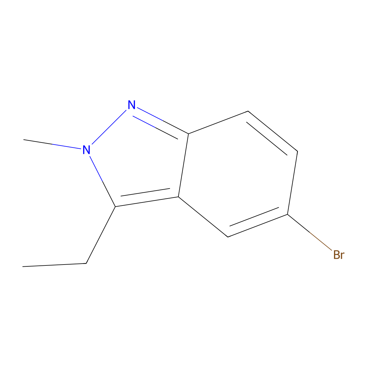 5-bromo-3-ethyl-2-methyl-2H-indazole molecular structure, CAS 1784591-13-4