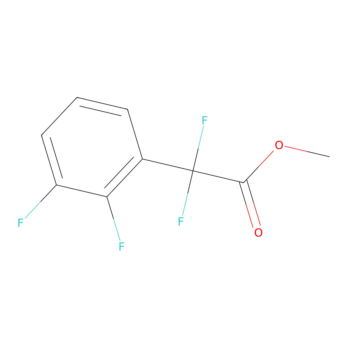 Methyl (2,3-difluorophenyl)(difluoro)acetate molecular structure, CAS 1784594-77-9