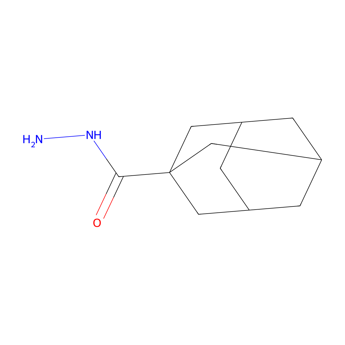 Adamantane-1-carbohydrazide molecular structure, CAS 17846-15-0