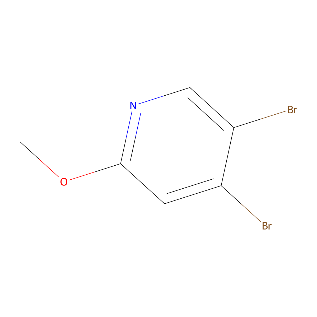 4,5-Dibromo-2-methoxypyridine molecular structure, CAS 1784600-21-0