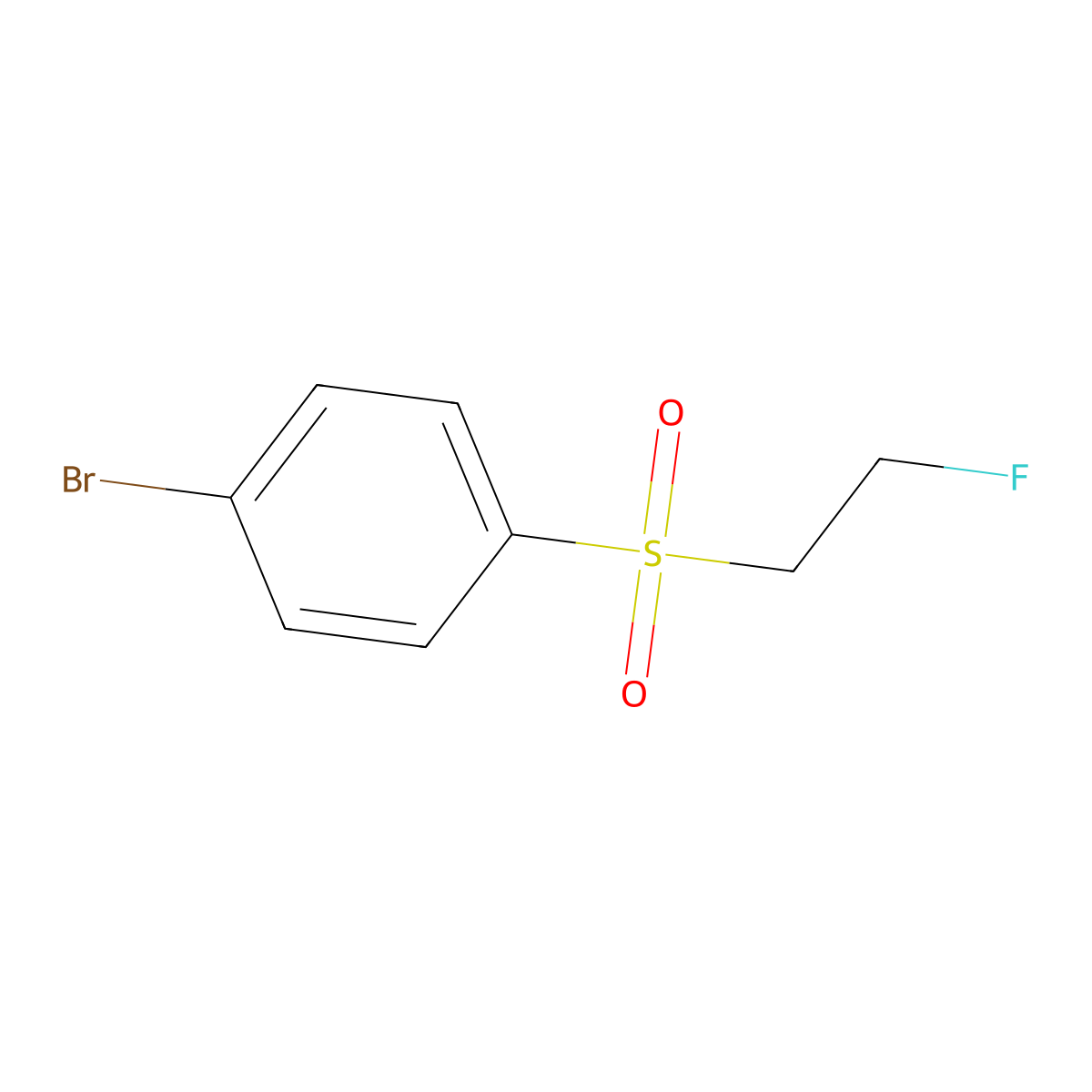1-Bromo-4-(2-fluoroethanesulfonyl)benzene molecular structure, CAS 1784600-41-4