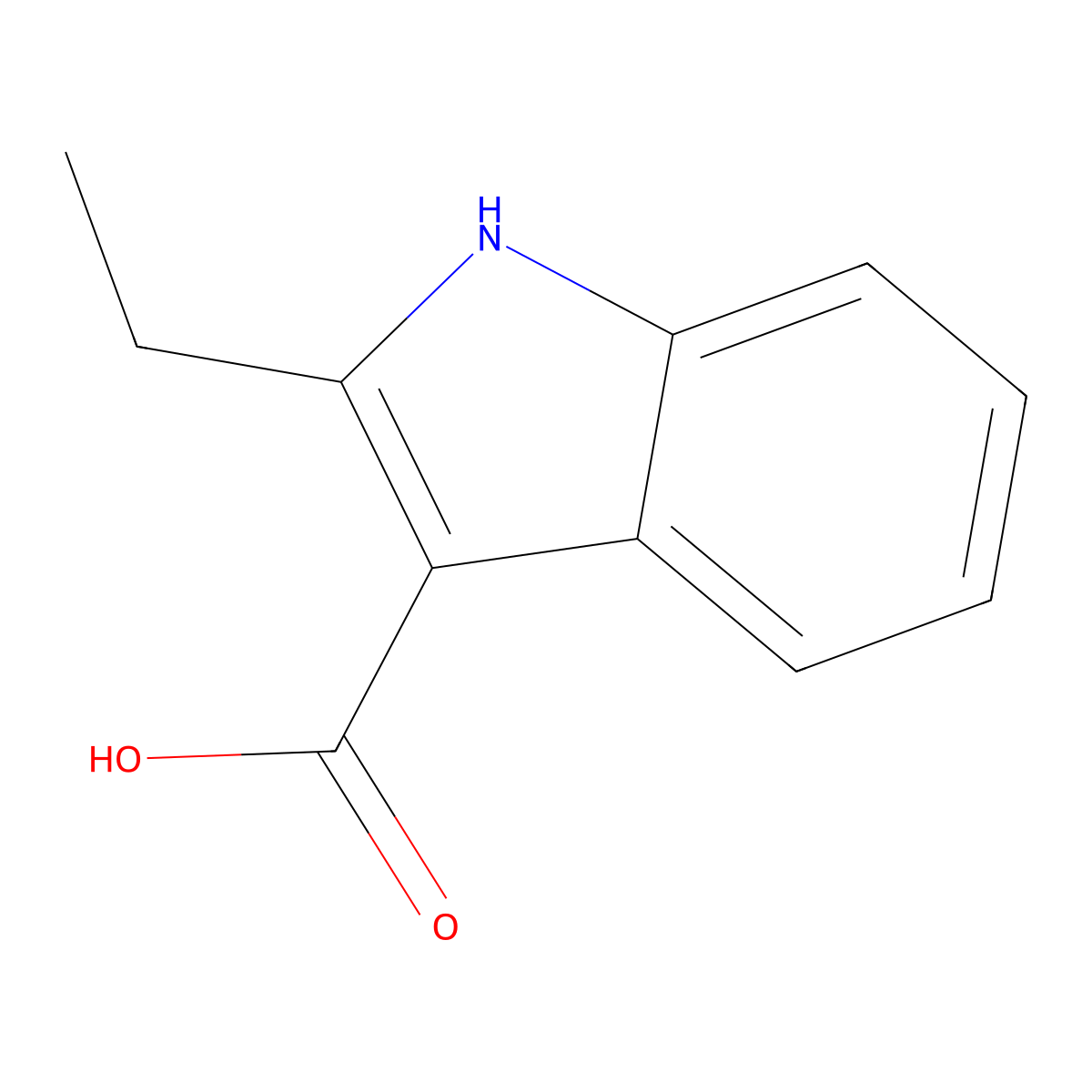 2-ethyl-1H-indole-3-carboxylic acid molecular structure, CAS 1784602-28-3
