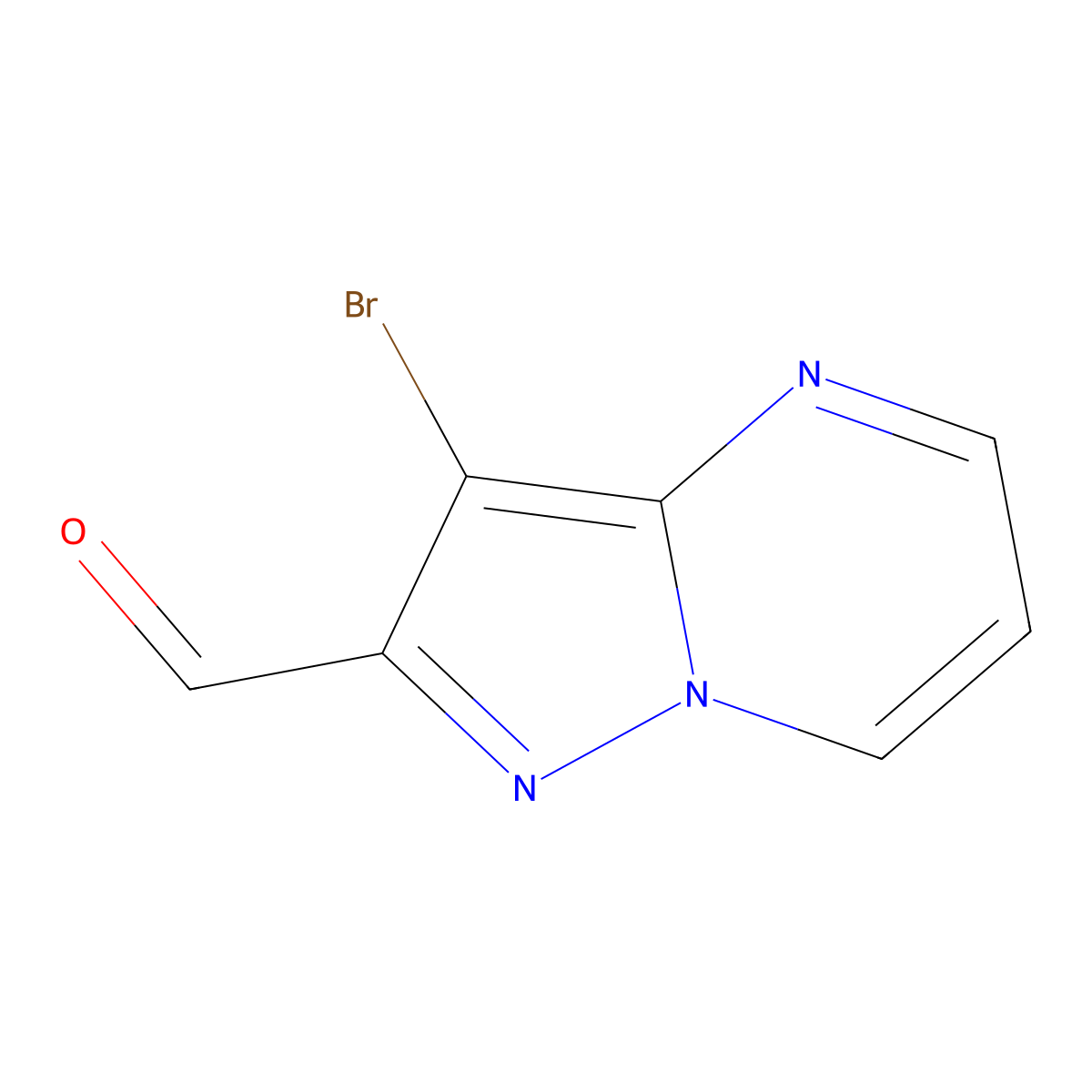 3-Bromopyrazolo[1,5-a]pyrimidine-2-carbaldehyde molecular structure, CAS 1784606-49-0