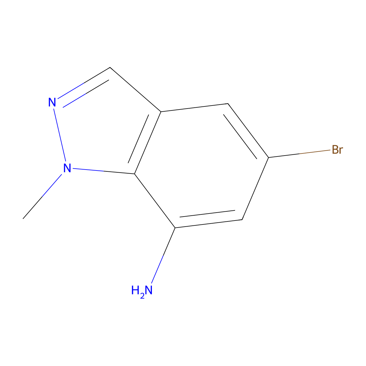 5-Bromo-1-methyl-1H-indazol-7-amine molecular structure, CAS 1784606-89-8