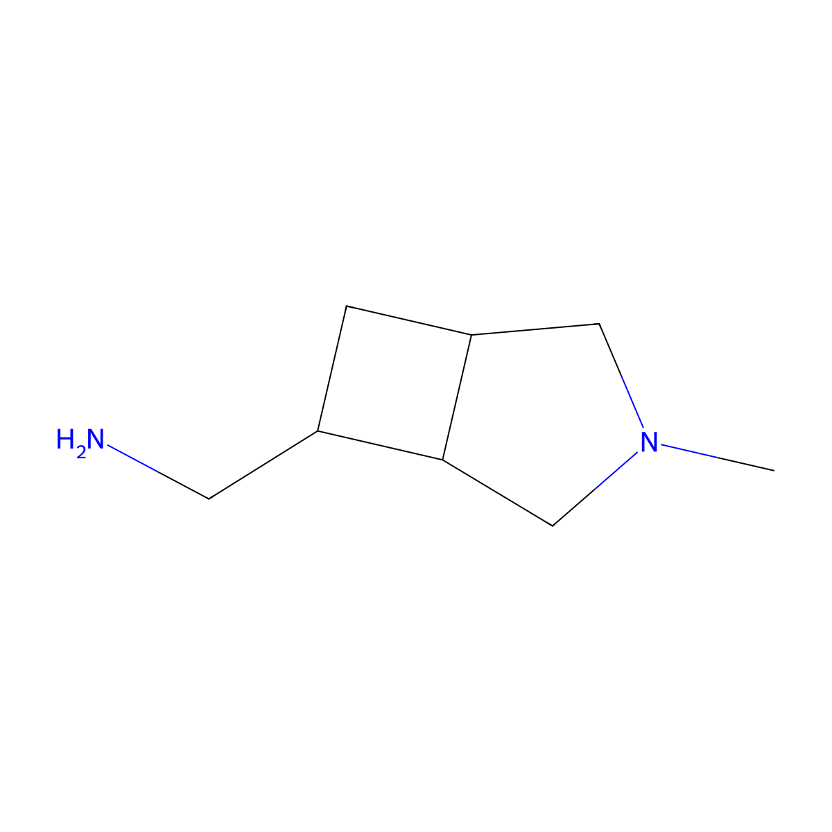 1-{3-Methyl-3-azabicyclo[3.2.0]heptan-6-yl}methanamine molecular structure, CAS 1784611-74-0