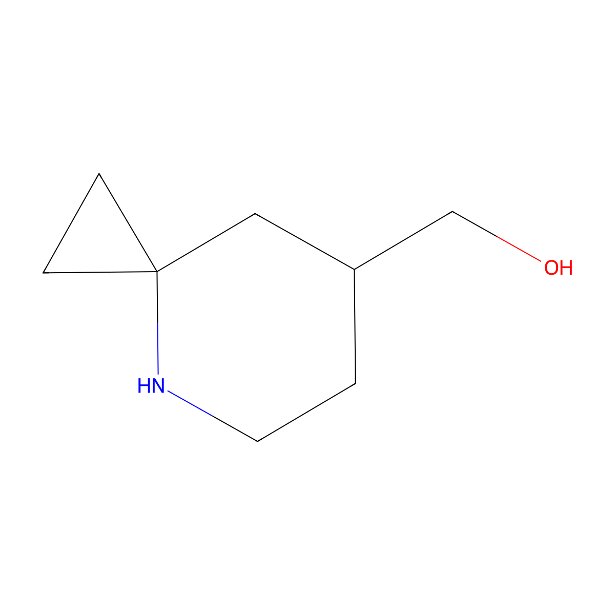 {4-Azaspiro[2.5]octan-7-yl}methanol molecular structure, CAS 1784612-79-8