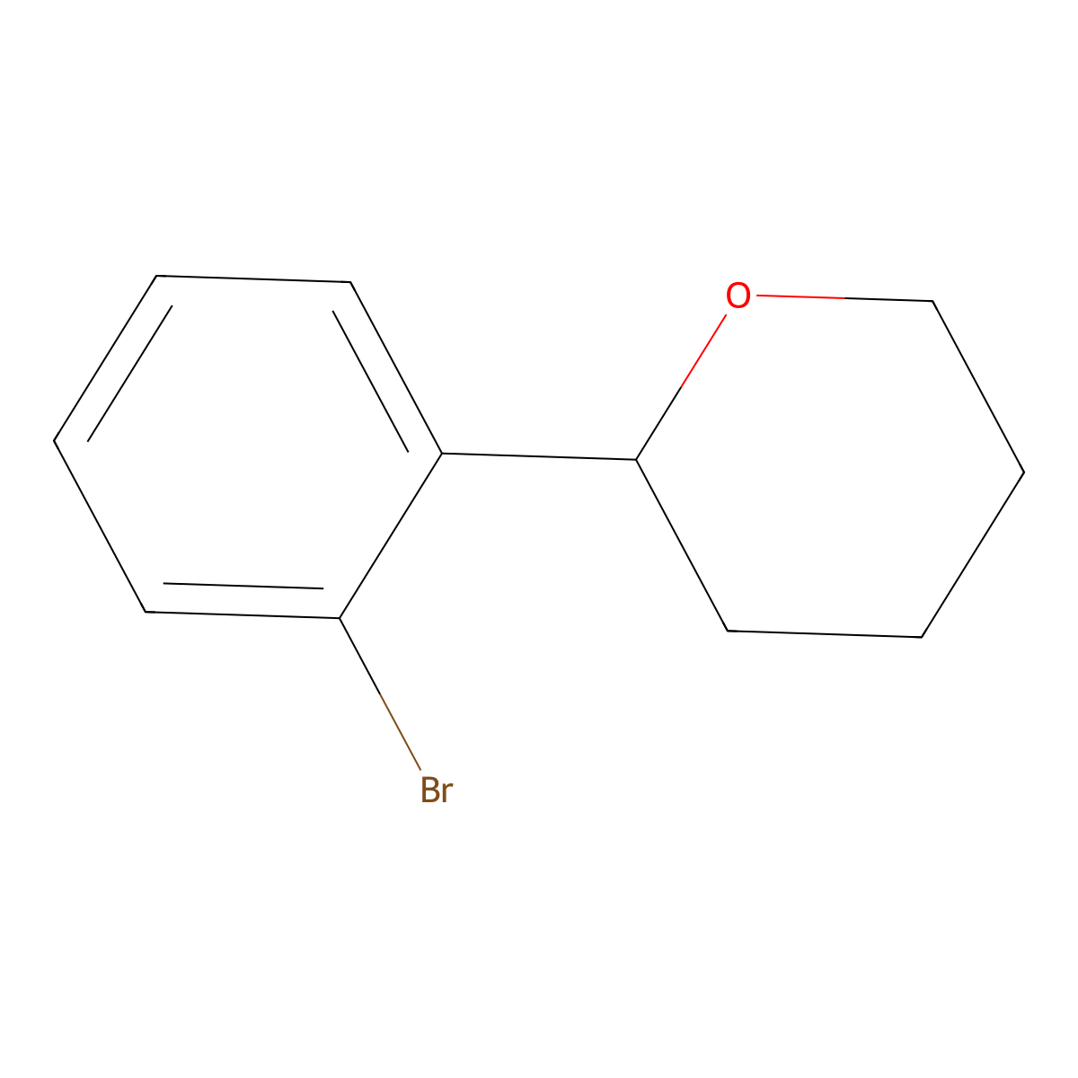 2-(2-Bromophenyl)oxane molecular structure, CAS 1784614-86-3