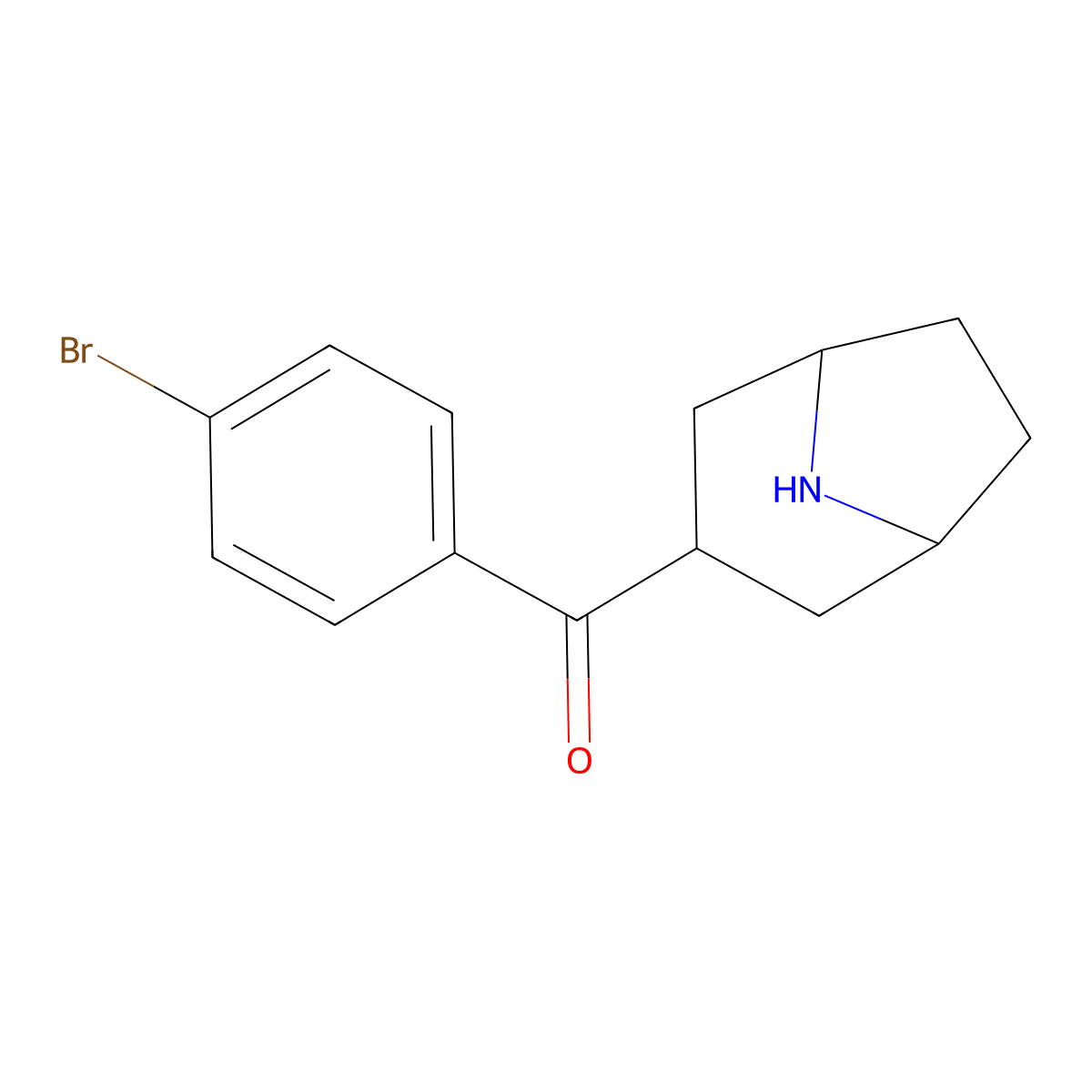 3-(4-Bromobenzoyl)-8-azabicyclo[3.2.1]octane molecular structure, CAS 1784620-32-1