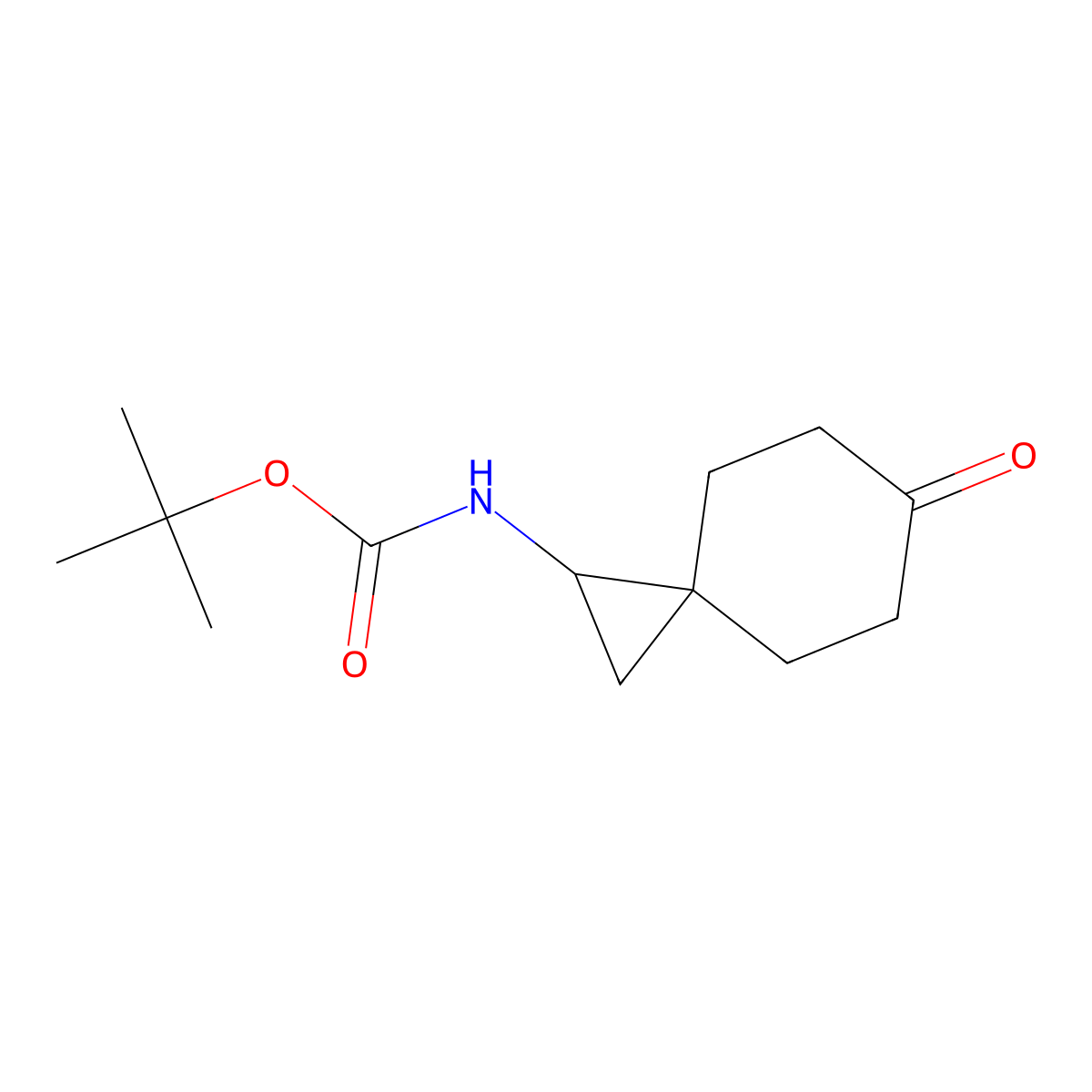 tert-butyl N-{6-oxospiro[2.5]octan-1-yl}carbamate molecular structure, CAS 1784627-63-9