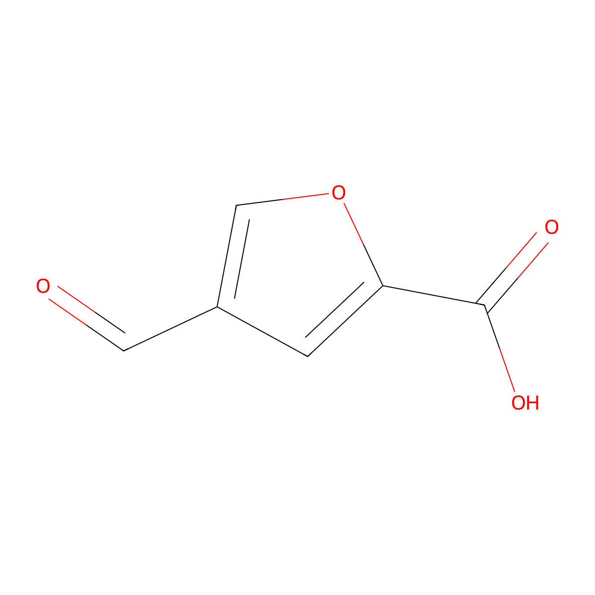 4-Formylfuran-2-carboxylic acid molecular structure, CAS 1784641-78-6