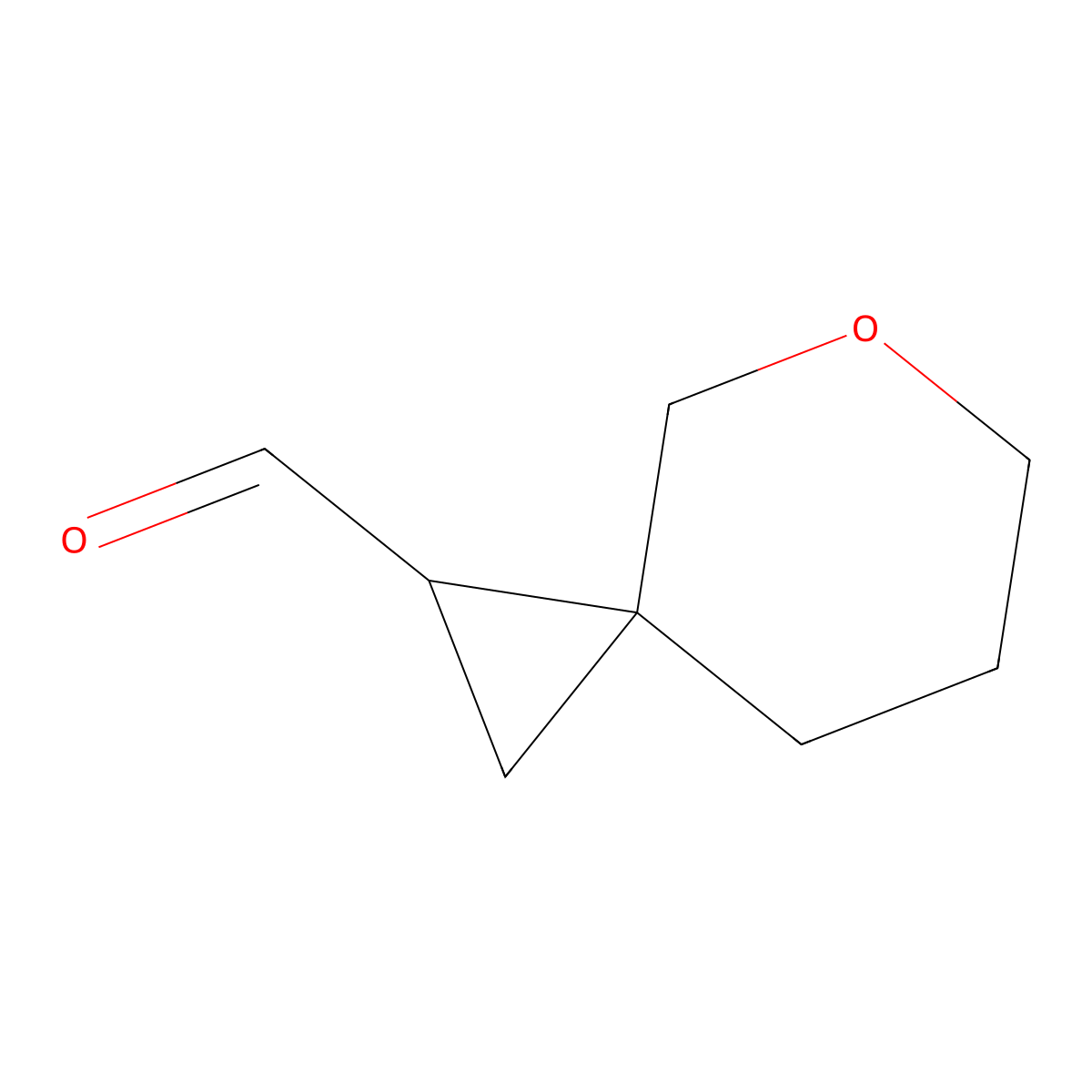 5-Oxaspiro[2.5]octane-1-carbaldehyde molecular structure, CAS 1784642-23-4