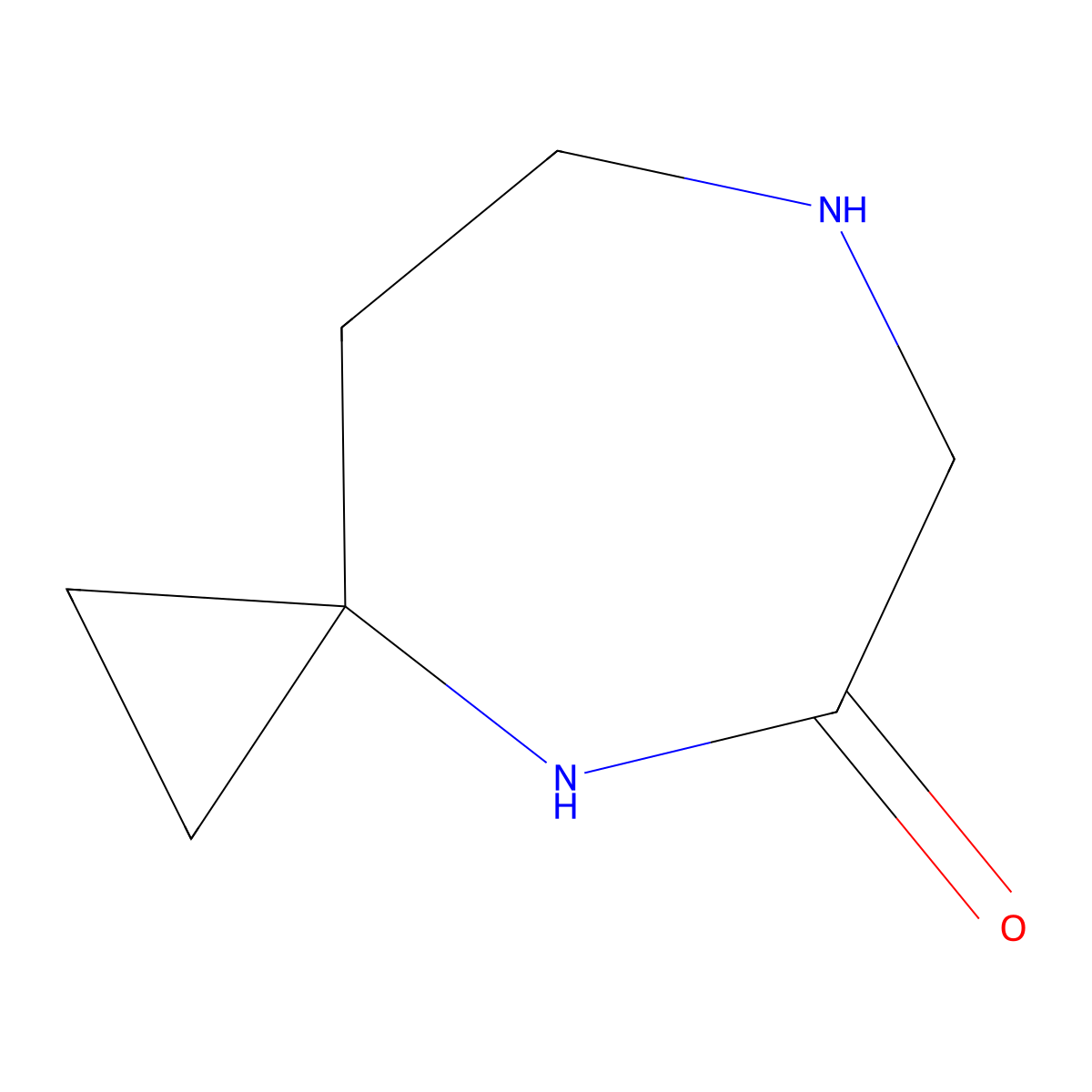 4,7-Diazaspiro[2.6]nonan-5-one molecular structure, CAS 1784642-40-5