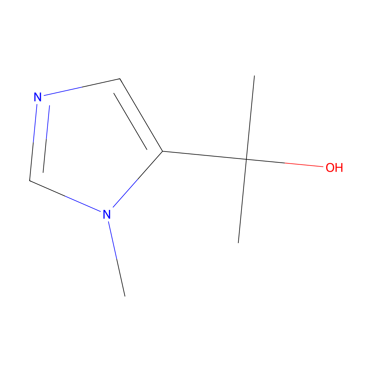 2-(1-methyl-1H-imidazol-5-yl)propan-2-ol molecular structure, CAS 1784642-48-3