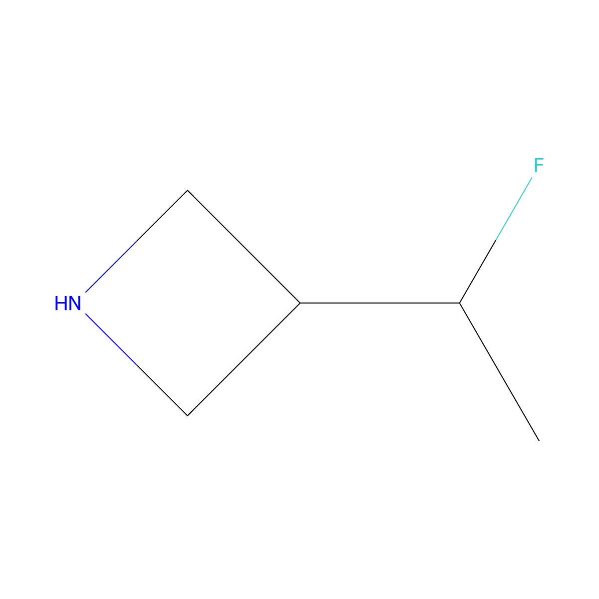 3-(1-Fluoroethyl)azetidine molecular structure, CAS 1784646-56-5