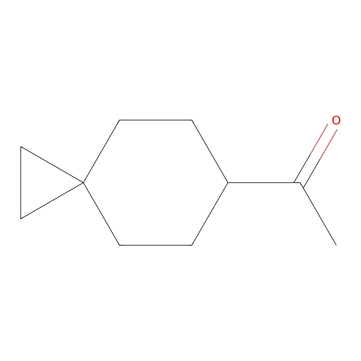 1-{Spiro[2.5]octan-6-yl}ethan-1-one molecular structure, CAS 1784649-60-0