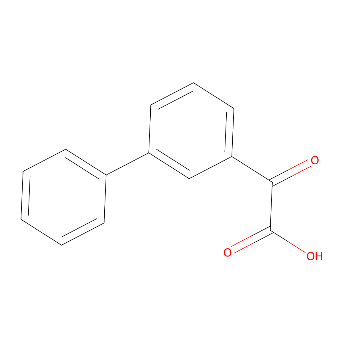 2-([1,1'-Biphenyl]-3-yl)-2-oxoacetic acid molecular structure, CAS 1784656-23-0